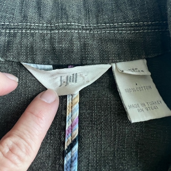 J. Jill Utility Jacket – Olive Green XS Petite - Picture 7 of 7